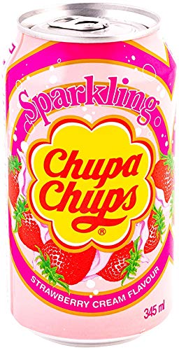 Softdrinks - Chupa Chups Soda Erdbeere & Sahne Japan 345ml